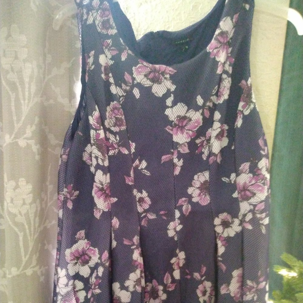 Neoprene fit and flare skater dress